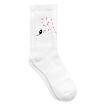skis - Tennis socks - white - Right