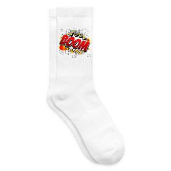 Boom Comic Grafik - Tennissocken - Weiß - Rechts