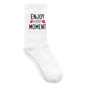 Des phrases drôles - Chaussettes de tennis - blanc - Droite