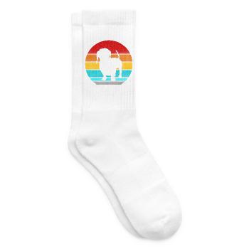Dackel - Tennissocken - Weiß - Rechts