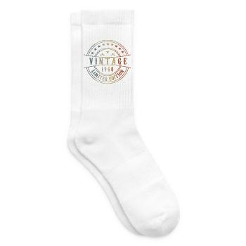 1967 Old Vintage - Tennissocken - Weiß - Rechts