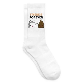 Freunde Forever: High-Five Toilettenpapier - Tennissocken - Weiß - Rechts