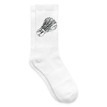 Badminton Federball - Tennissocken - Weiß - Rechts