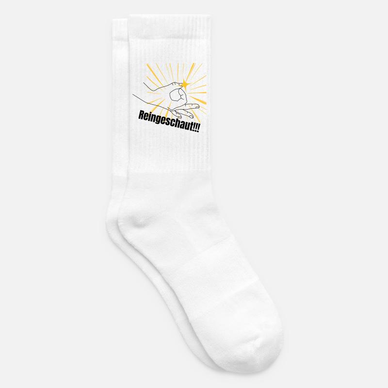 Poing de force dans l’auréole - Chaussettes de tennis - blanc