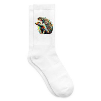 Igel - Tennissocken - Weiß - Rechts