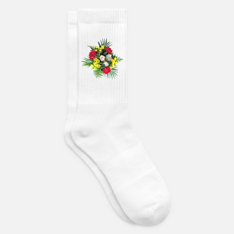 BLUMENSTRAUSS - Tennissocken - Weiß