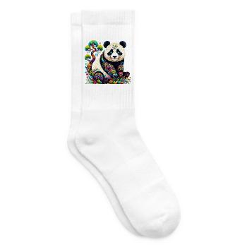 Panda - Tennis socks - white - Right
