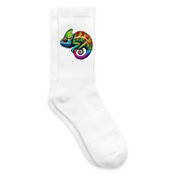 Chameleon - Tennis socks - white - Right