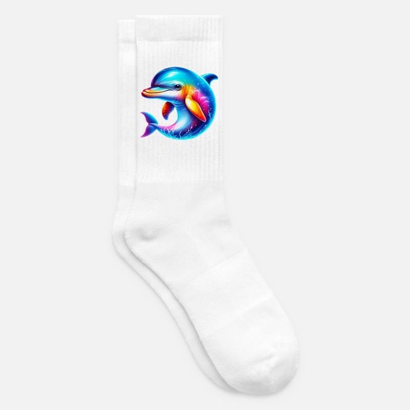 Delfin - Tennissocken - Weiß