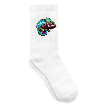 Chameleon - Tennis socks - white - Right