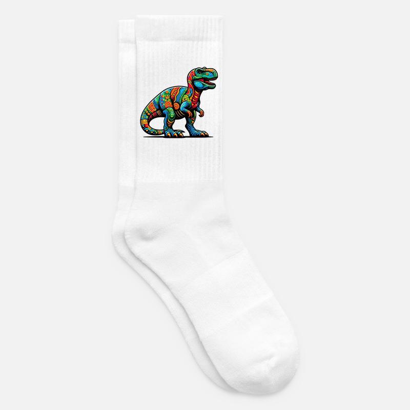 Dinosaur - Tennis socks - white
