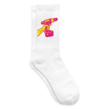 DIY Pop Art - Chaussettes de tennis - blanc - Droite