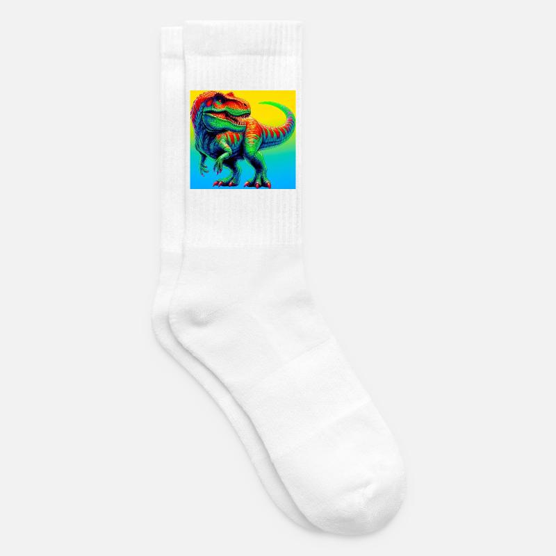 Dinosaurier - Tennissocken - Weiß