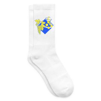 Logo revisited the Marne - Tennis socks - white - Right