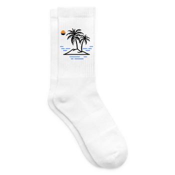Île Palm - Chaussettes de tennis - blanc - Droite
