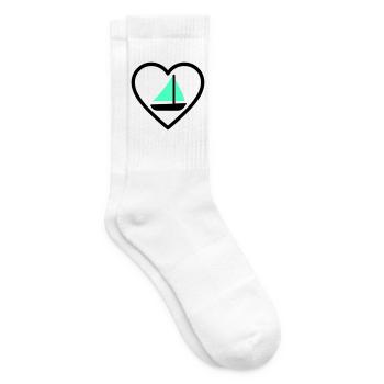 Cuore Vela – Passione Navigazione - Tennissocken - Weiß - Rechts
