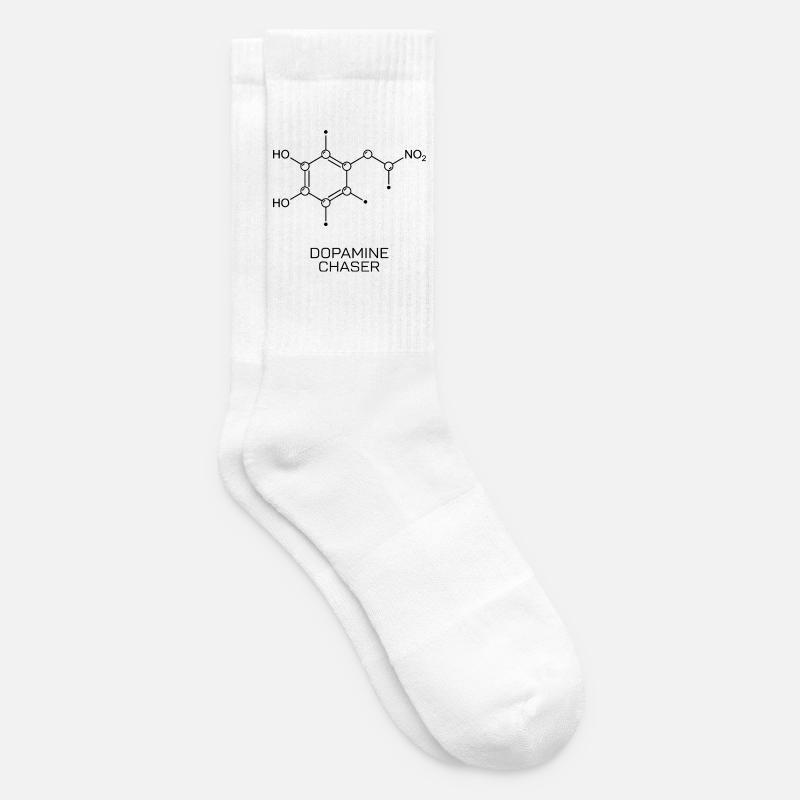 Dopamine Chaser Molekül - Tennissocken - Weiß