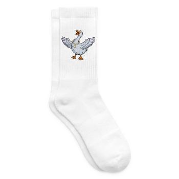 Dessin animé de l’Oie à la chaîne d’or - Chaussettes de tennis - blanc - Droite