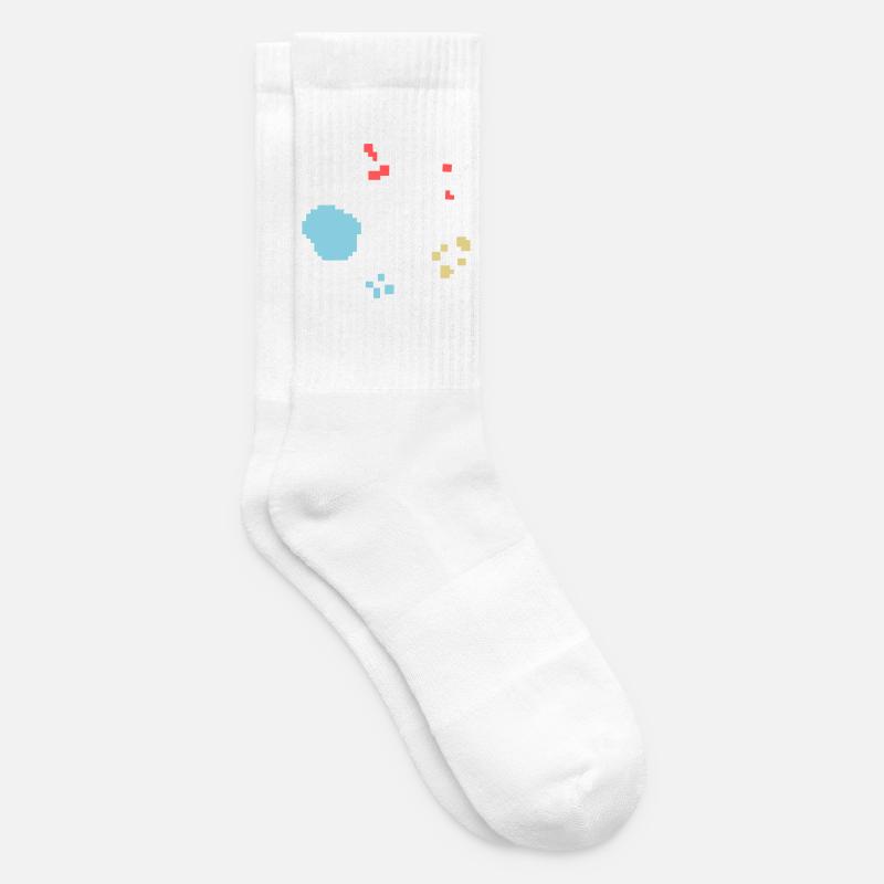 Bakterien Kultur Pixel Bunt - Tennissocken - Weiß