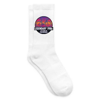 Légendaire vélo de route vintage de 1986 40e anniversaire - Chaussettes de tennis - blanc - Droite
