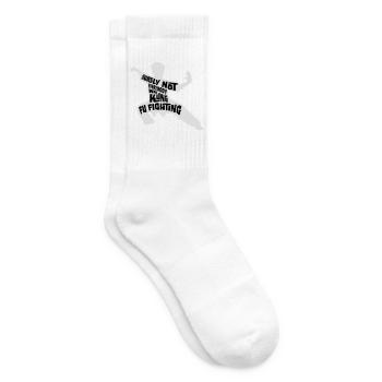 Surely Not Everybody Was Kung Fu Fighting Lustig - Tennis socks - white - Right