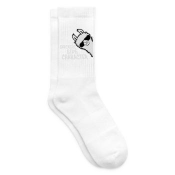 Lama Alpaka Sarcastic Side Character Sarkastisch - Tennissocken - Weiß - Rechts