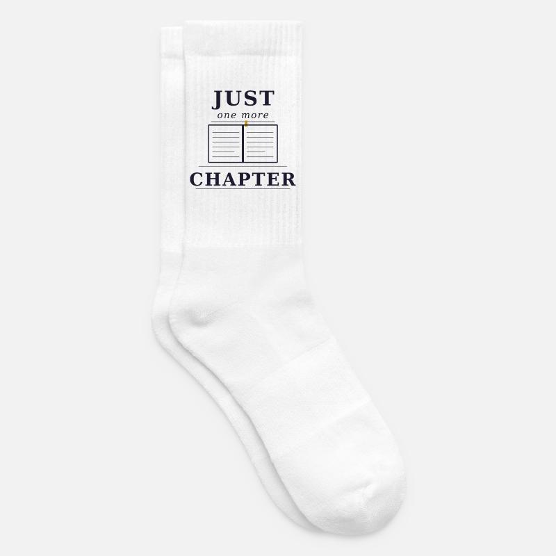 Just one more Chapter - Tennis socks - white