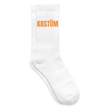 Das ist mein Kostüm Halloween Spruch Gruselig - Tennissocken - Weiß - Rechts