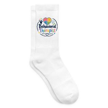 Verhaltenstherapeut/in, Schulverhaltenstechniker/i - Tennissocken - Weiß - Rechts