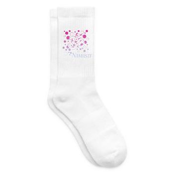 Om Namaste  - Tennissocken - Weiß - Rechts