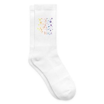 Om Yoga  - Tennissocken - Weiß - Rechts