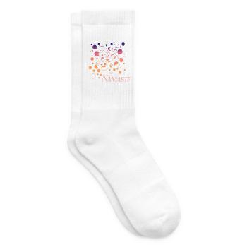 Namaste Om  - Tennissocken - Weiß - Rechts
