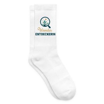 Wunder Entdeckerin - Tennissocken - Weiß - Rechts