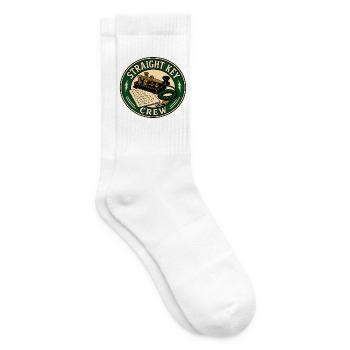 STRAIGHT KEY CREW - Tennissocken - Weiß - Rechts