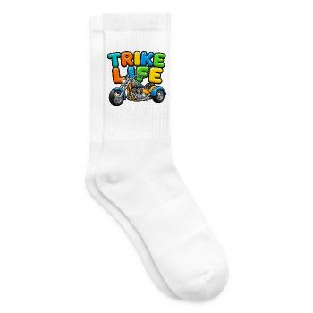 Trike Life - Colorful Bubble Trike - Tennissocken - Weiß - Rechts