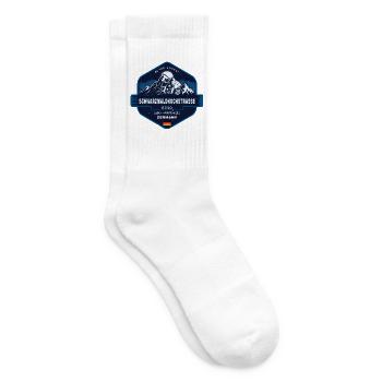 Schwarzwaldhochstraße B500 Schwarzwald - Tennissocken - Weiß - Rechts