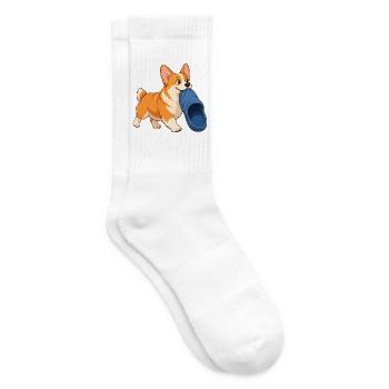 Corgi-Hausschuhdieb - Tennissocken - Weiß - Rechts