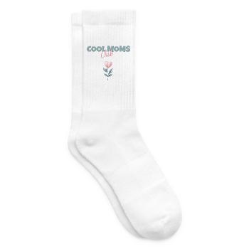 Cool Moms Club Muttertag Mama Herz Blume Geschenk - Tennissocken - Weiß - Rechts