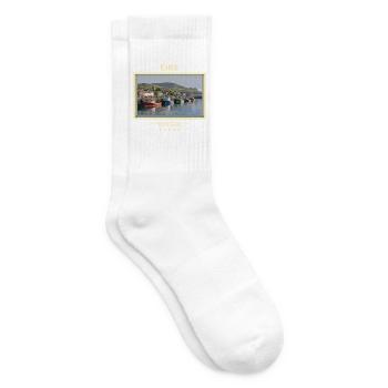 Irland Dingle Vintage Reisemarke - Tennissocken - Weiß - Rechts