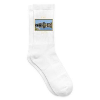 Irland Athlone Vintage Reisemarke - Tennissocken - Weiß - Rechts