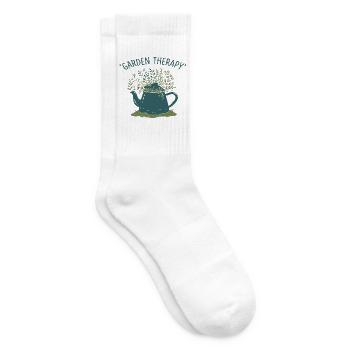 Garten Therapie Teekanne - Tennissocken - Weiß - Rechts