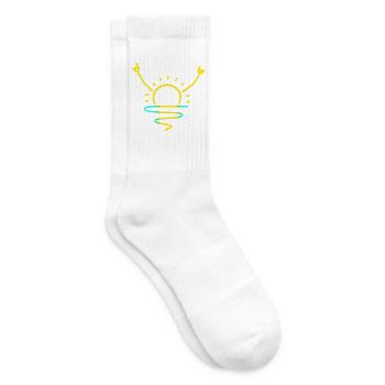 Rock the Sunrise - Tennissocken - Weiß - Rechts