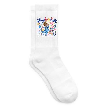 Pflegefachkraft Beruf Pflege Geschenk Doodle - Tennissocken - Weiß - Rechts