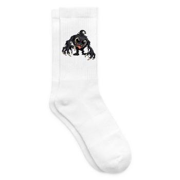 Schattenmonster - Monster unter dem Bett Party - Tennissocken - Weiß - Rechts