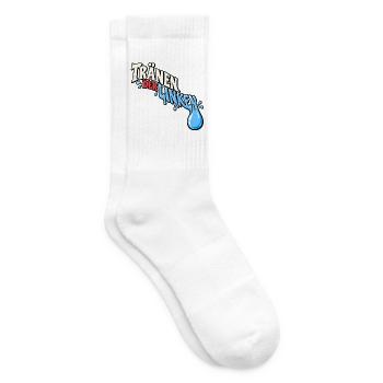 Tränen der Linken Tropfen Grafik Linke Tränen - Tennissocken - Weiß - Rechts