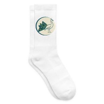 Pfau - Tennissocken - Weiß - Rechts