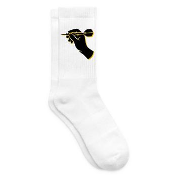 Dartspieler Wurf Hand Icon - Tennissocken - Weiß - Rechts
