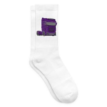 LKW,Truck,Lastwagen,Wagen,Trucker, Auto, - Tennissocken - Weiß - Rechts