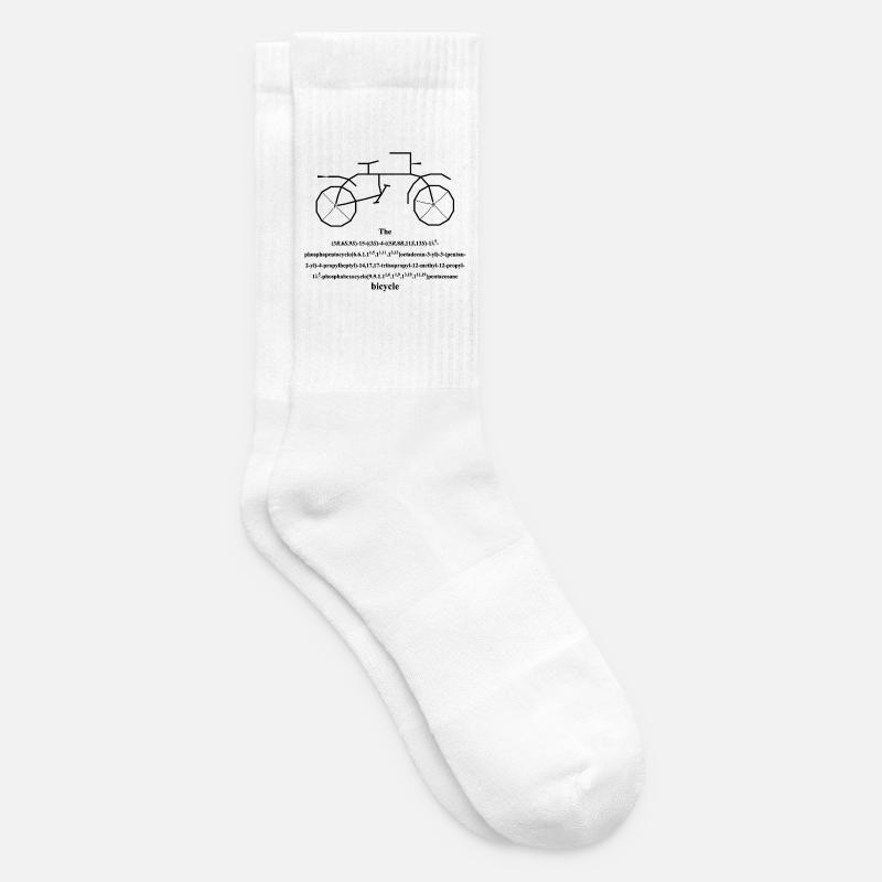 Les bicyclettes - bicyclette - Chaussettes de tennis - blanc