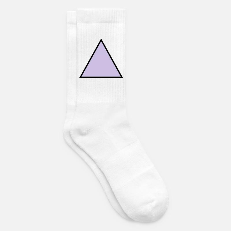 hipster triangle triangle shape - Tennis socks - white